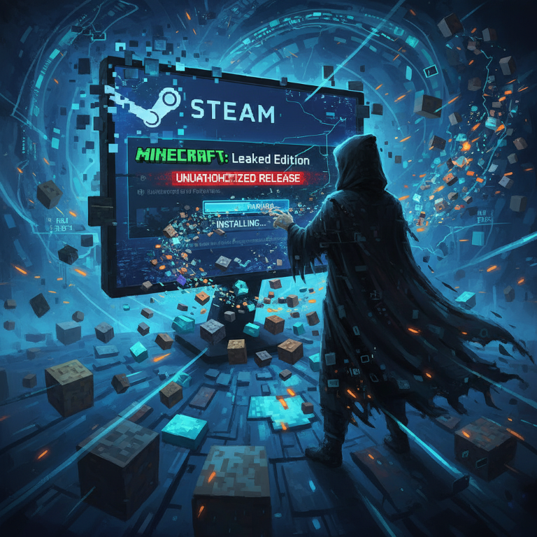 Beklenmedik Bir Çıkış: Minecraft'ın Sızdırılmış Versiyonunu Steam'de Yayınlama Girişimi