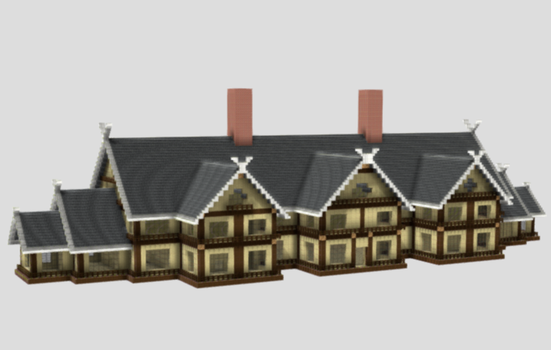 Grande manoir en bois