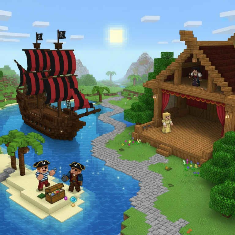Aventuras Lingüísticas: La Historia Completa del Idioma Pirata y de Shakespeare en Minecraft