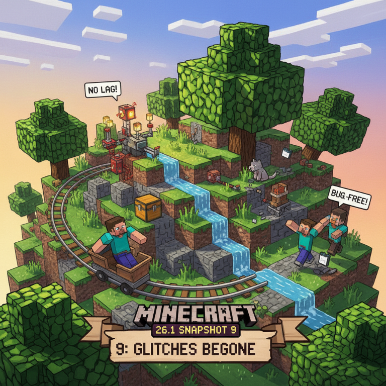 Minecraft 26.1 Snapshot 9 : Corrections Importantes