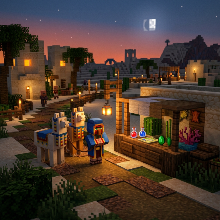 Minecraft’ta Gezgin Tüccar: Bu Gizemli Mob Hakkında Bilmeniz Gereken Her Şey