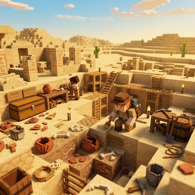 Minecraft’ta arkeoloji: bilmeniz gereken her şey